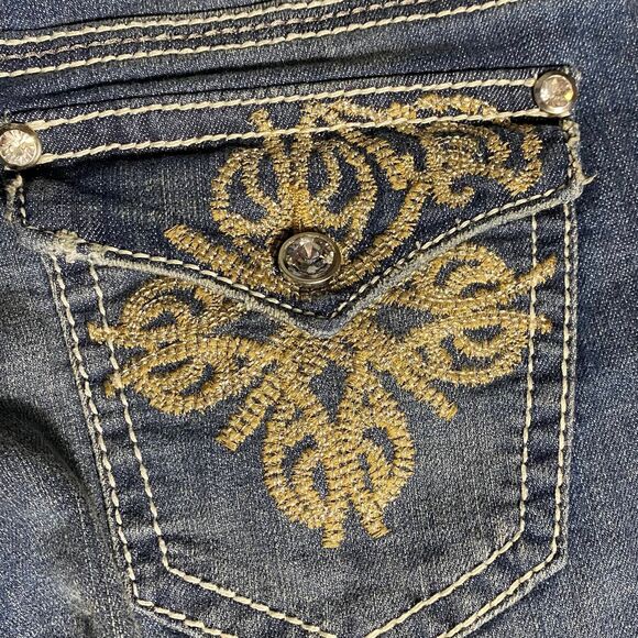 New With Tags a.n.a new approach boot cut embellished jeans 28/8P - Picture 7 of 11